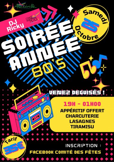 ANNULEE - SOIREE ANNEES 80